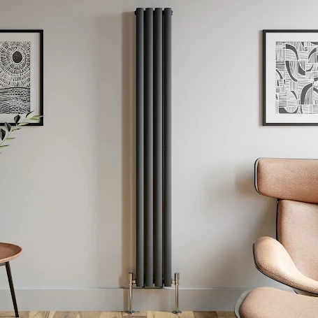 DuraTherm Vertical Oval Tube Double Panel Designer Radiator 1800