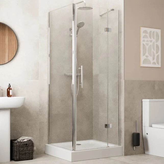 diamond-frameless-hinged-shower-enclosure-800-x-800mm-with-raised-tray-and-waste-8mm diamond-frameless-hinged-shower-enclosure-800-x-800mm-with-raised-tray-and-waste-8mm