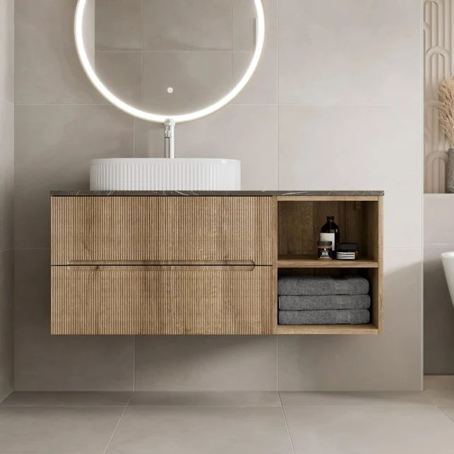 vitusso-fluted-wood-grey-wall-hung-bathroom-vanity-unit-with-round-fluted-basin-white-1200mm vitusso-fluted-wood-grey-wall-hung-bathroom-vanity-unit-with-round-fluted-basin-white-1200mm