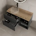vitusso-fluted-black-oak-wall-hung-bathroom-vanity-unit-with-round-glass-basin-1000mm vitusso-fluted-black-oak-wall-hung-bathroom-vanity-unit-with-round-glass-basin-1000mm