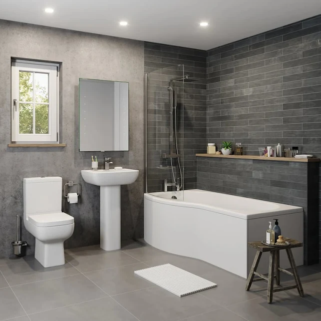 affine-amelie-bathroom-suite-with-1700mm-lh-p-shape-bath-close-coupled-toilet-basin-screen