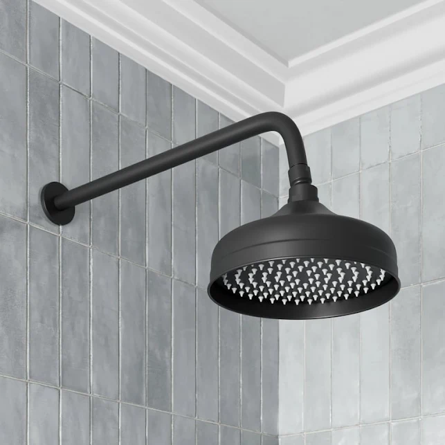 park-lane-wall-mounted-traditional-rain-shower-head-200mm-black