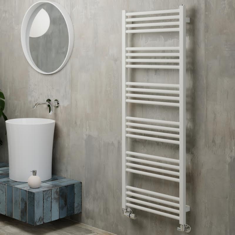 Matt white towel radiator best sale