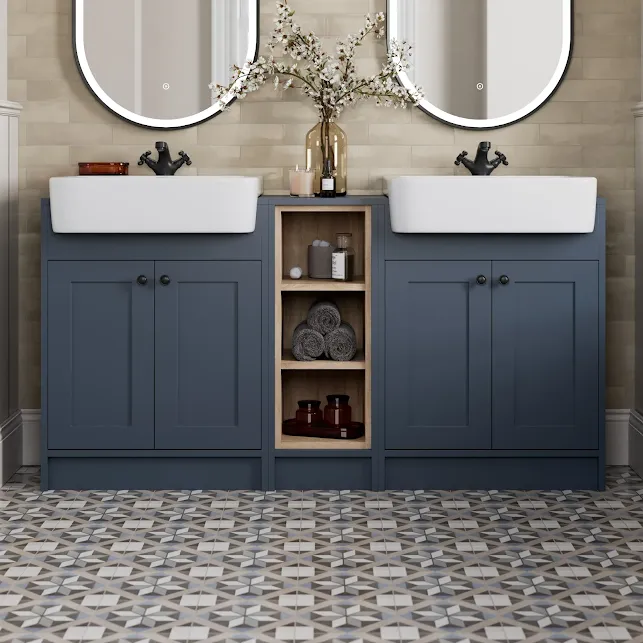 park-lane-winchester-blue-double-vanity-unit-with-basins-shelves-1540mm-black-handles