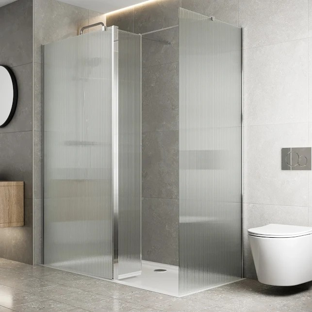 diamond-fluted-wet-room-shower-screen-1000-x-700mm-with-hinged-return-shower-tray-8mm-chrome diamond-fluted-wet-room-shower-screen-1000-x-700mm-with-hinged-return-shower-tray-8mm-chrome