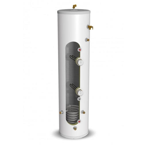 Gledhill Stainless Lite Plus Solar Slimline Open Vented Direct Cylinder 210 Litre