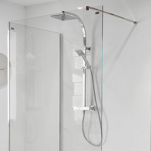 Triton Tees Thermostatic Bar Mixer Shower with Adjustable & Fixed Head