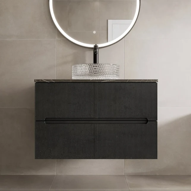 vitusso-fluted-black-grey-wall-hung-bathroom-vanity-unit-with-round-glass-basin-800mm