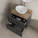 vitusso-fluted-black-oak-wall-hung-bathroom-vanity-unit-with-oval-basin-white-600mm vitusso-fluted-black-oak-wall-hung-bathroom-vanity-unit-with-oval-basin-white-600mm