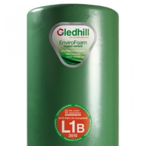 Gledhill Economy 7 FC166 Direct Vented EnviroFoam 1200 x 450 Hot Water Cylinder 166 Litre