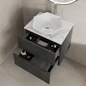 vitusso-fluted-black-white-wall-hung-bathroom-vanity-unit-with-geometric-basin-600mm vitusso-fluted-black-white-wall-hung-bathroom-vanity-unit-with-geometric-basin-600mm