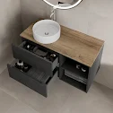 vitusso-fluted-black-oak-wall-hung-bathroom-vanity-unit-with-round-fluted-basin-white-1000mm vitusso-fluted-black-oak-wall-hung-bathroom-vanity-unit-with-round-fluted-basin-white-1000mm