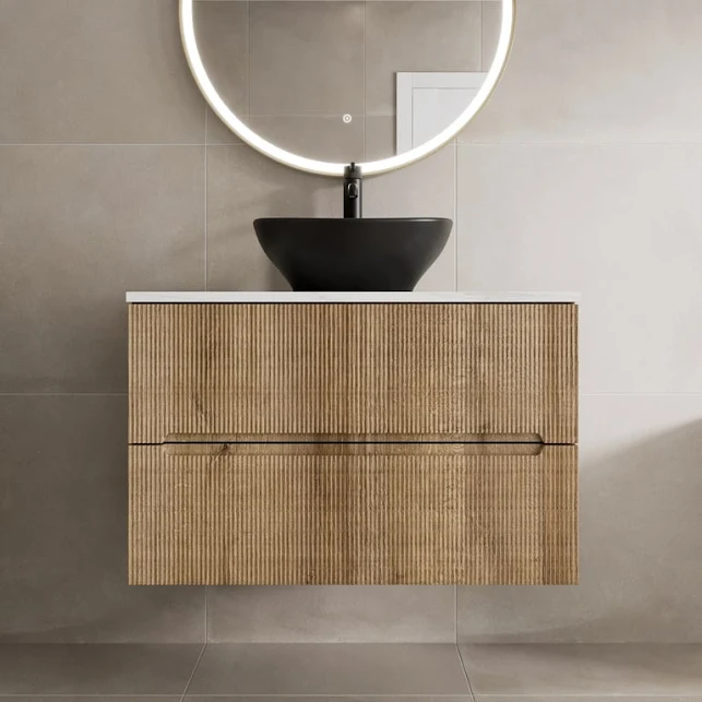vitusso-fluted-wood-white-wall-hung-bathroom-vanity-unit-with-oval-basin-black-800mm