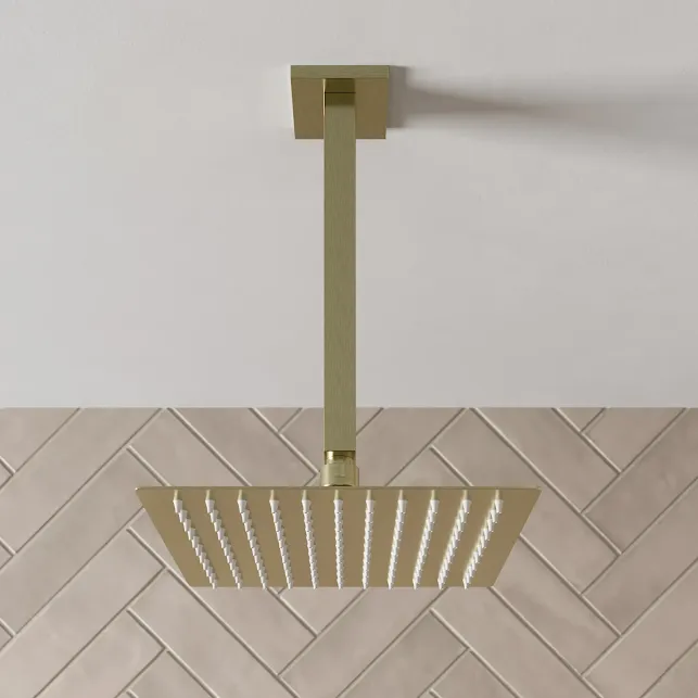 merano-ceiling-mounted-square-shower-head-200mm-brushed-brass merano-ceiling-mounted-square-shower-head-200mm-brushed-brass