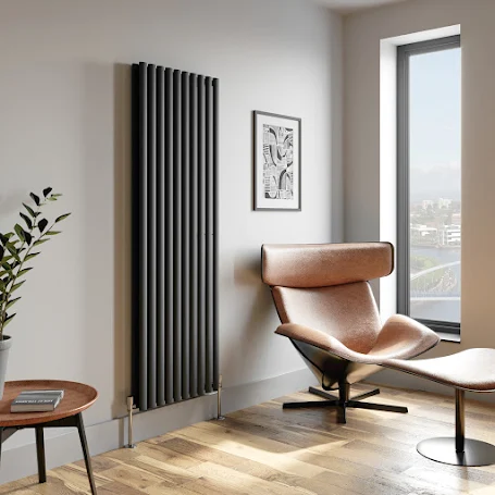DuraTherm Vertical Oval Tube Double Panel Designer Radiator 1800